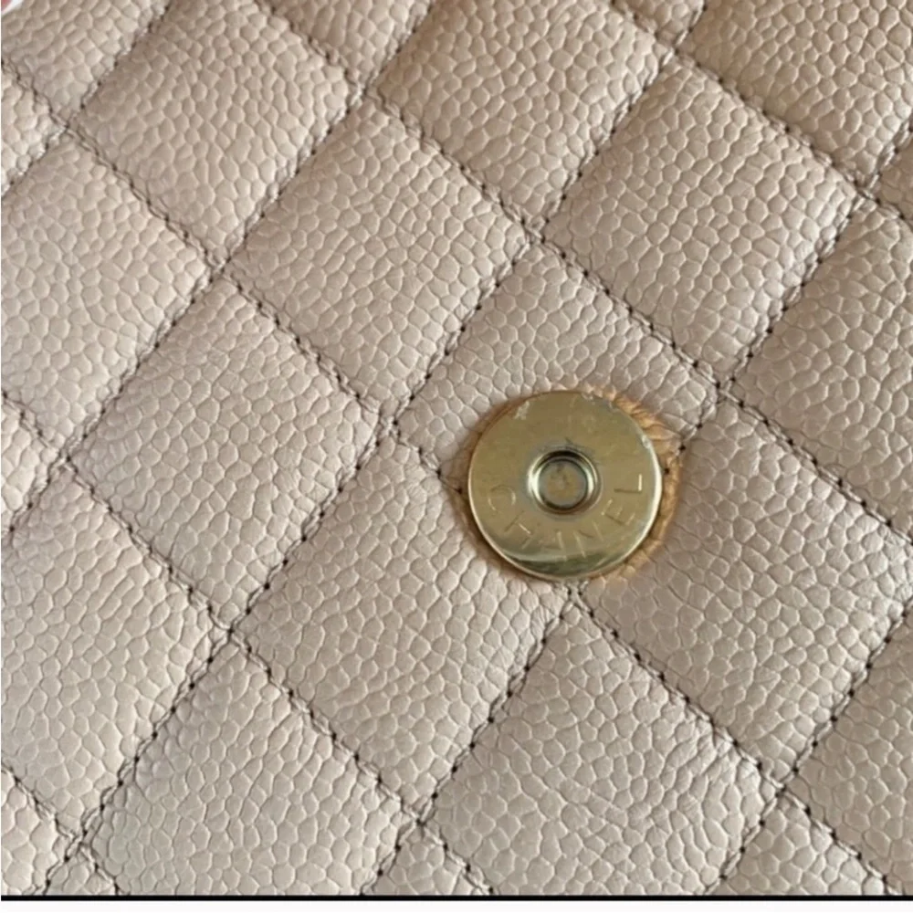 Authentic Chanel Medium Filagree Quilted Leather Bag